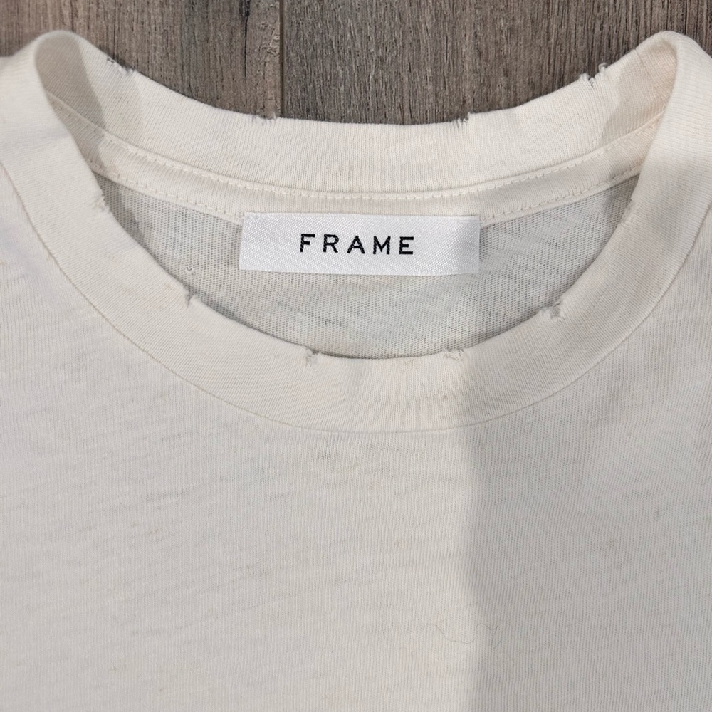White Crew Neck T-Shirt - Picture 4 of 6